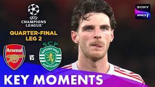 Arsenal vs Sporting CP | Quarter Final | Key Moments | UEFA Champions League 2026