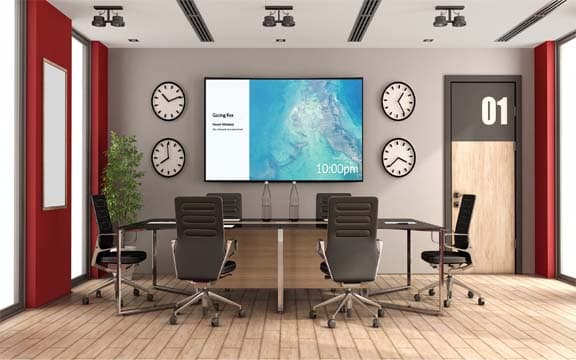 এনইসির সম্মেলন কক্ষে ৯৮ ইঞ্চি নতুন টেলিভিশন!